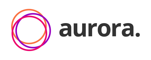 Aurora dark logo transparent background