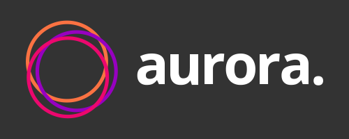 Aurora logo dark background